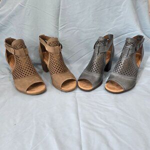 SET - Rockport Cobb Hill Hattie Hi Cuff Booties, Size 6M